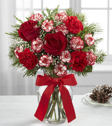 Goodwill and Cheer Vased Bouquet