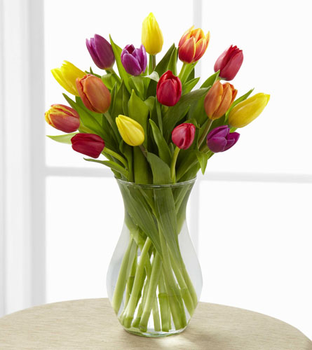 Bright Lights Tulip Bouquet