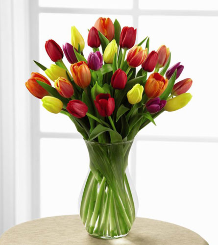 Premium Bright Lights Tulip Bouquet 