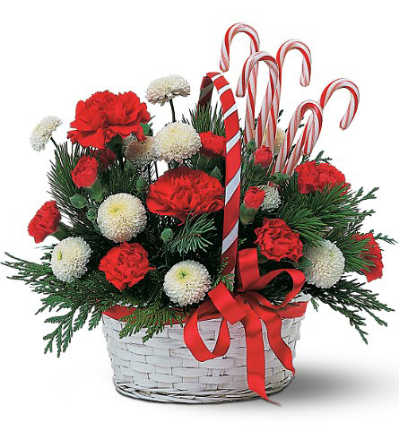 Candy Cane Basket