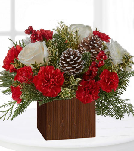 Christmas Market Deluxe in a Bamboo Cube